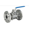 Sanitary Stainless Steel 3PC Flanged Ball Valve (IFEC-BV100014)